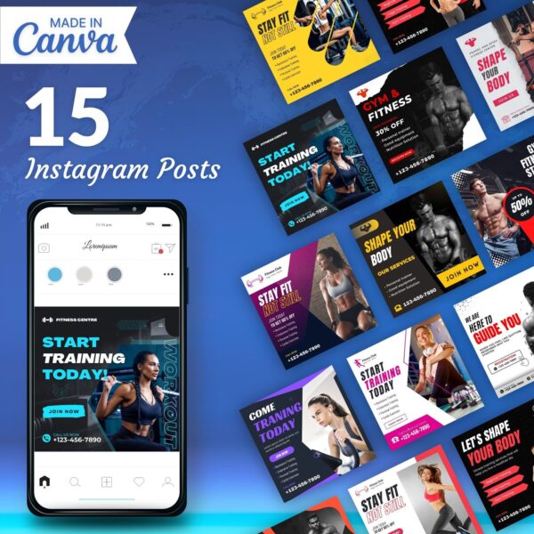 Health & Wellness Instagram Templates