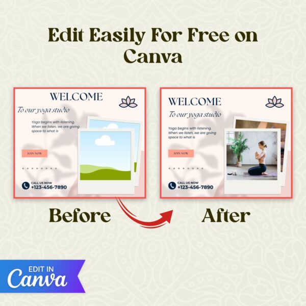 Yoga Instagram Templates​ - Image 3