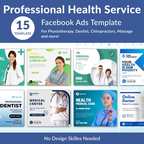 Professional health service templates