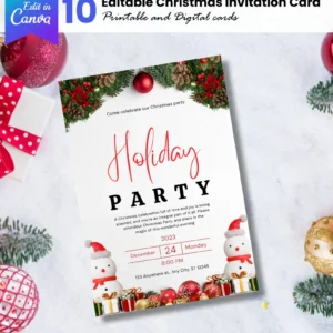 Christmas holiday party Template