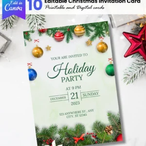 Christmas Party Template Invitation
