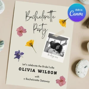 Customizable Bachelorette Party Invitations Templates