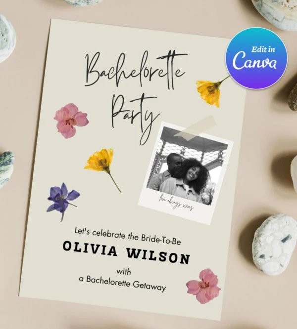 Customizable Bachelorette Party Invitations Templates