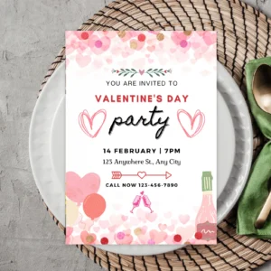 Editable Valentines day digital card