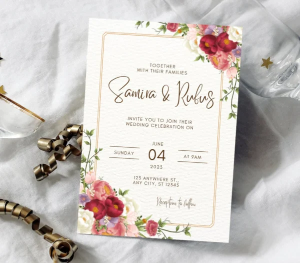 Engagement Invitation Card With Name Editing - Image 4