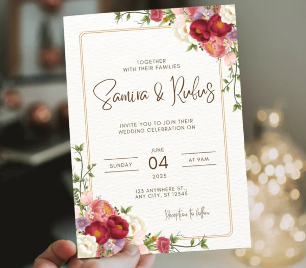 Engagement Invitation Card With Name Editing - Image 5