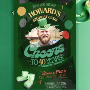 St Patrick's Birthday Invitation