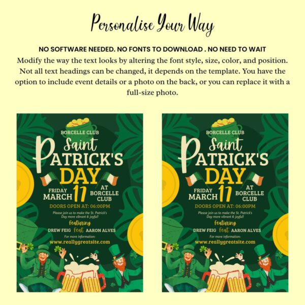 St. Patrick's Day Party Invitation - Image 4