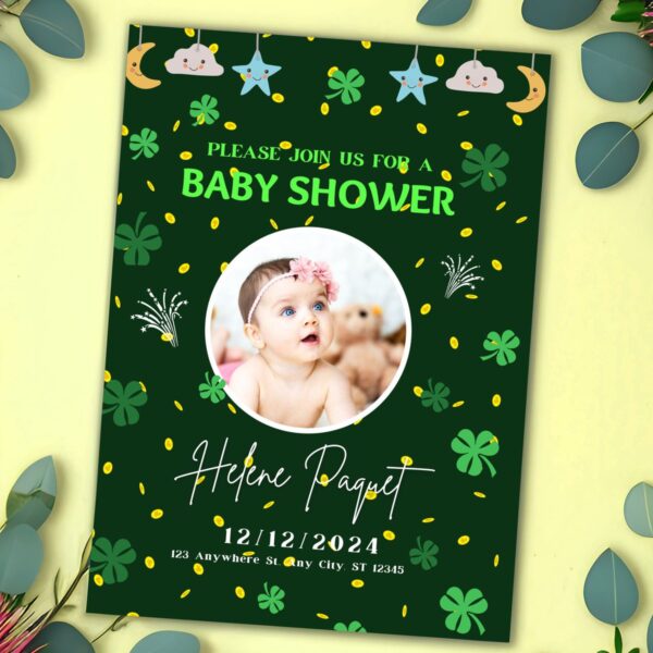 Baby Shower Invitation St. Patrick's Day - Image 4