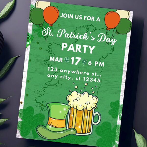Editable Eat Drink & Be Irish St Patricks - Image 3