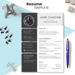 Professional Resume Template Cover Letter