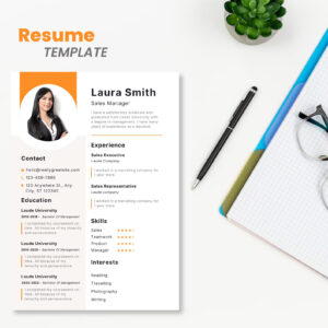 Modern Resume Templates, Resume Template with Photo