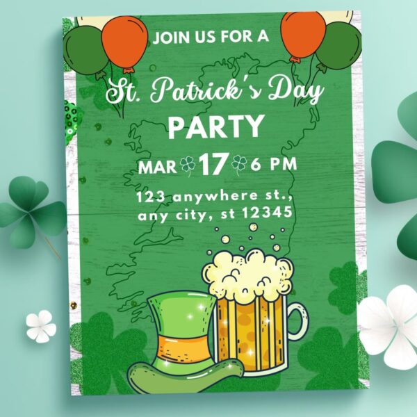 Editable Eat Drink & Be Irish St Patricks - Image 4
