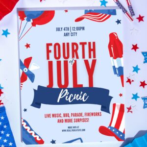 EDITABLE 4th of July Digital Invitation