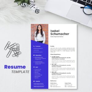 Modern Friendly Professional Resume, Template For Modern Executive