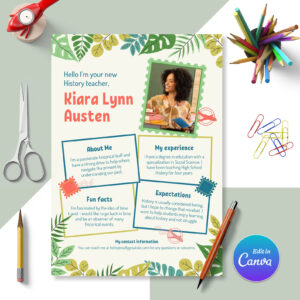Customizable Teacher Appreciation Template