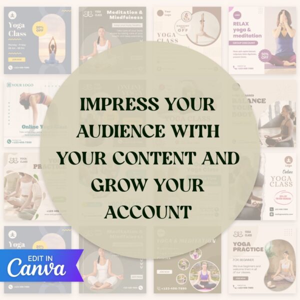 Yoga Instagram Post Templates - Image 5