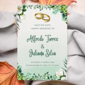 Editable Wedding Invitation Template