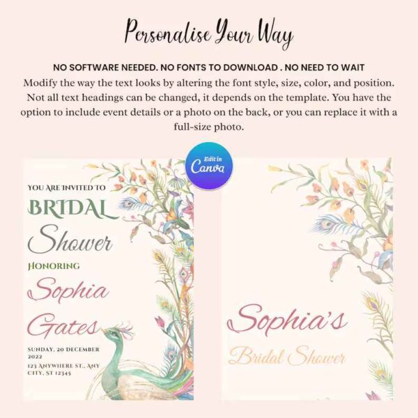 Printable Bridal Shower Invitations - Image 6