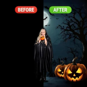 Custom Halloween Family Photo Editing