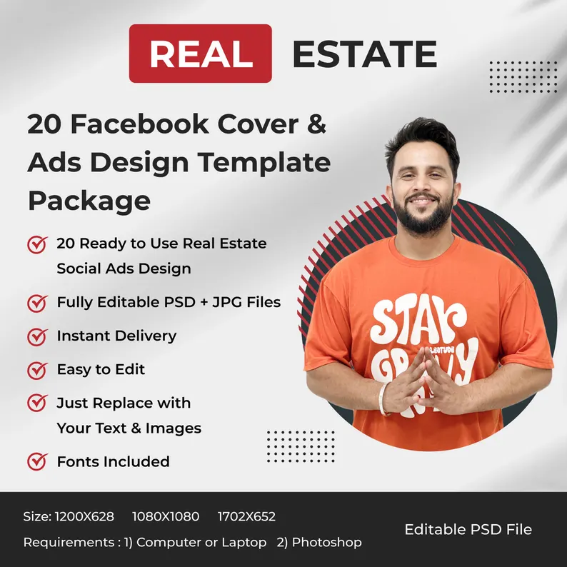 Editable Real Estate Social Media Ad Templates - Image 2