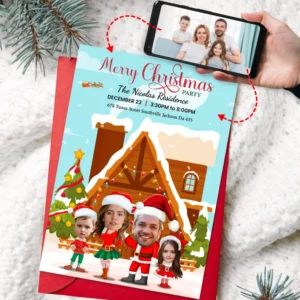 Personalized Funny Family Christmas Card